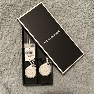 Michael Kors Bright White Set of 2 AirTags Covers